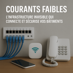 Courants faibles : l’infrastructure invisible qui connecte et sécurise vos bâtiments Courants faibles : l’infrastructure invisible qui connecte et sécurise vos bâtiments